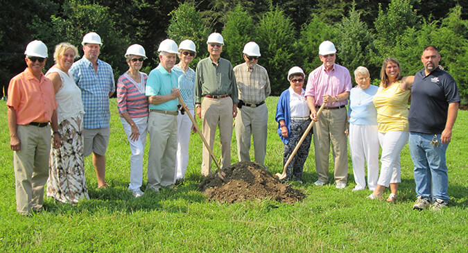 Groundbreaking for the New Cottages