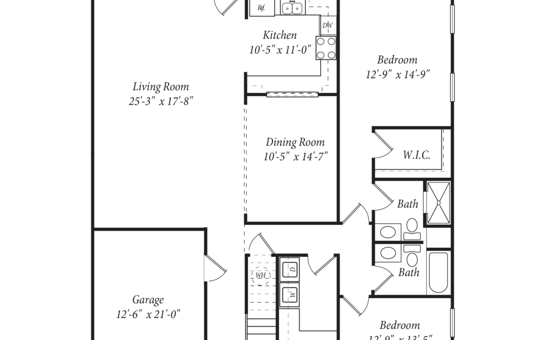 Londonderry Cottage floorplan– The Easton first floor