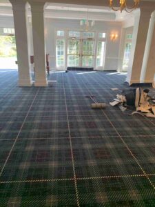 Community Center Renovation update – new carpet installation