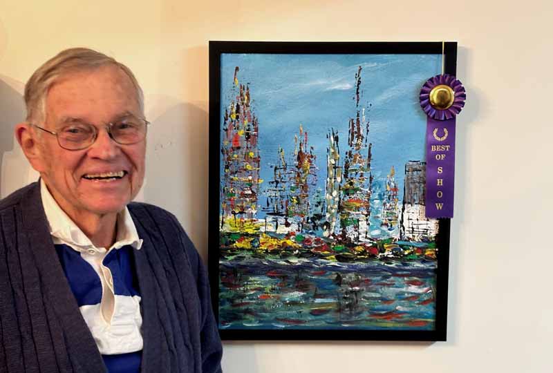 Ken Sadler painting best of show award