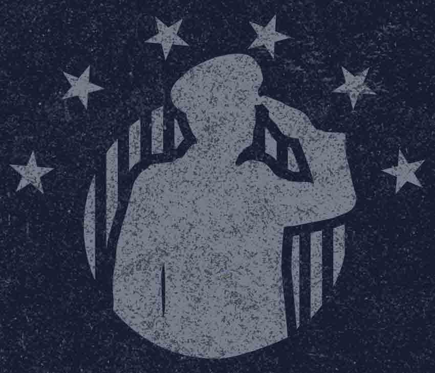 veteran-silhouette londonderry saluting veteran